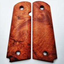 New COLT 1911 Full Size KIMBER Exotic Afzelia Burl Wood Grips Handcraft 101