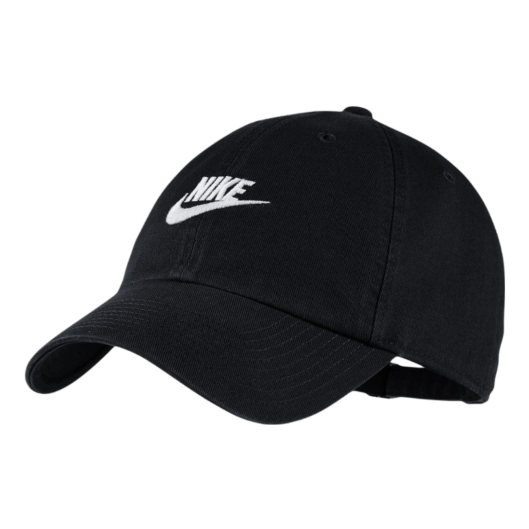 Nike Heritage 86 Futura Washed Cap Black White 913011-010 | eBay