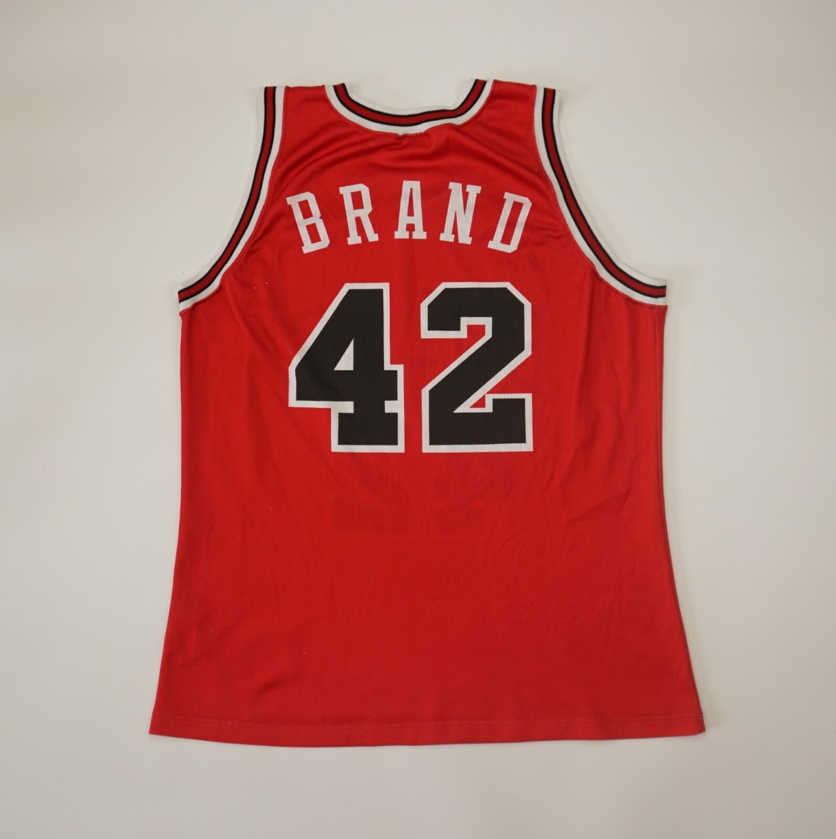 Vintage Elton Brand #42 Chicago Bulls Champion NBA Jersey The Last