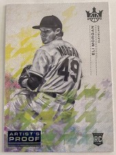 Eli Morgan Cleveland 2022 Panini Diamond Kings Rookie Artist’s Proof Blue #161