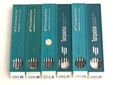 BEROL EAGLE TURQUOISE Drawing Clutch Pencil Lead Lot-6 Cases HB F 2H 5H VINTAGE