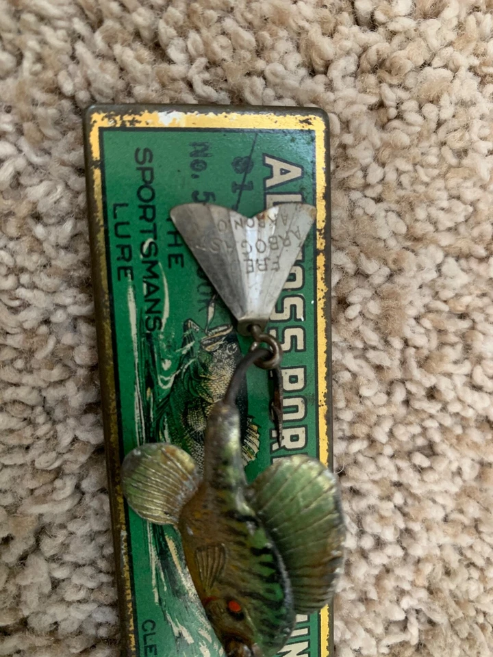 Señuelo de pesca Arbogast Tin Liz Sunfish c. 1920-30s (lote #20933) Foto 3 de 4