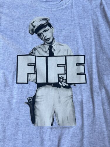 Vintage 90s 1995 Barney Fife Andy Griffith Show Don Knotts TV Promo T-shirt Sz L - Picture 2 of 8