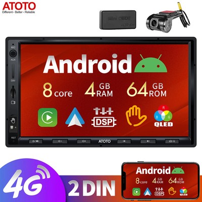 ATOTO S8 Ultra 7''Android Autoradio Navi 4G-LTE ChatGPT-AI OBD DVR On-Dash Kamera