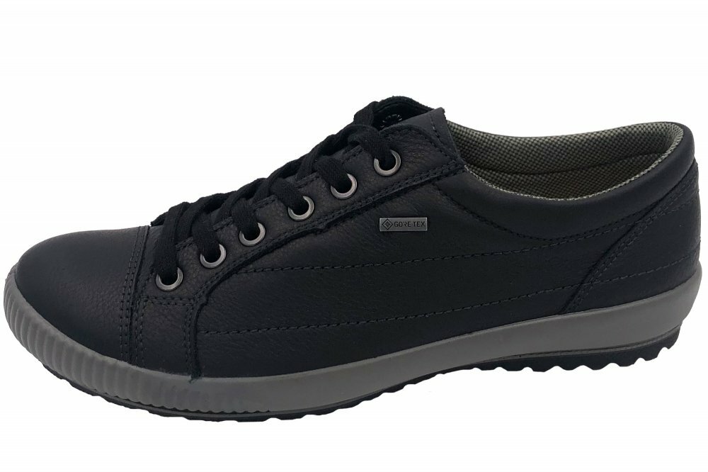 Legero Schuhe Gore Tex Lederschuhe Pflege Legero Tanaro GORE-TEX Damen  Sneaker Schwarz Leder Schuhe 2-000613-0200