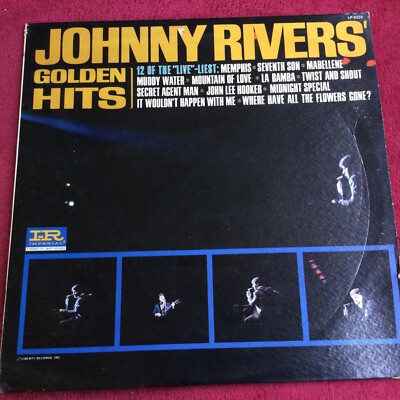 Johnny Rivers   Johnny Rivers  Golden Hits (1966) Imperial LP-9324 Vinyl LP  L14