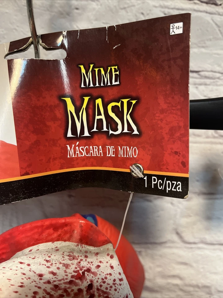 Scary Adult Clown Mime Mask - NEW Halloween Cosplay Brand New - Image 3 of 4