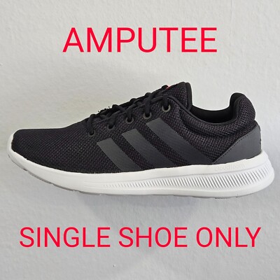 ADIDAS Men's Lite Racer CLN 2.0 Sneaker ~ Black ~ Amputee/Single Shoe