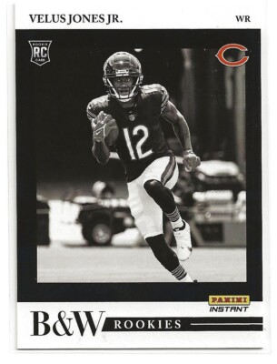 2022 Panini Instant Velus Jones Jr. Black & White Limited Print Rookie Card /649