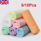 5-10X MICROFIBRE HOME KITCHEN CAR VALETING DUSTERS POLISHING CLEANING CLOTHS UK.