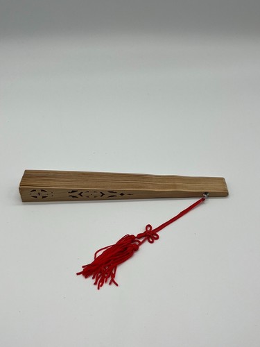 Japanese Folding Hand Fan Wood Japanese Sensu Scented From Japan USED1 - Picture 10 of 19