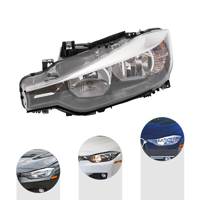 Halogen Headlight Left Driver Side For 2012 2013-2015 BMW 320i 328i Base Sedan
