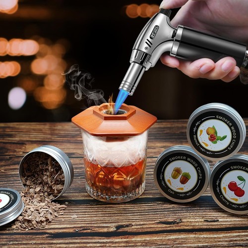 Whiskey Smoker Set mit Taschenlampe - Cocktail Infuser Kit, Old Fashioned Drink - Bild 2 von 7