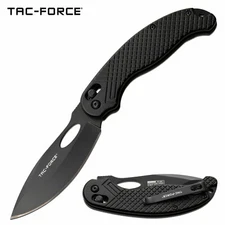 Tac-Force Ball Bearing Axis Lock Black Pocket Knife Folder TF-1037BK 8.25" Open