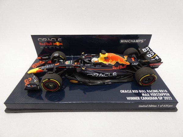 Red Bull Racing RB18 Max Verstappen #1 Winner Canadian Gp 2022 Minichamps 1/43-image