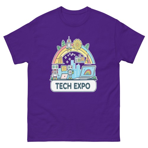 Tech Expo Event Attraction Social Gathering T-Shirt - Picture 4 of 13