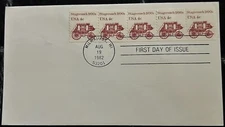 1982 STAMP "Stagecoach 1980s USA 4c" -"First Day of Issue" Vintage Envelope