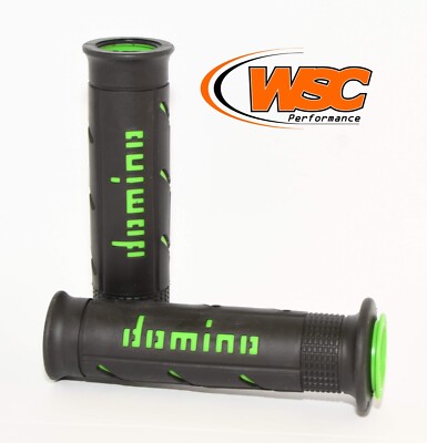 Domino A250 XM2 Dual Density Super Soft Motorrad Lenkergriffe Schwarz & Grün