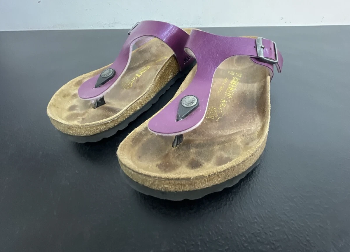 Purple gizeh on sale birkenstock