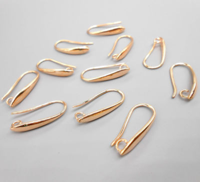 50PCS Jewelry Finding ROSE GOLD Pinch Bail Hooks For Stone Earring  wholesale