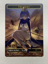 Treasure / Companion Token Magic The Gathering MTG Card Anime Waifu Girl Custom