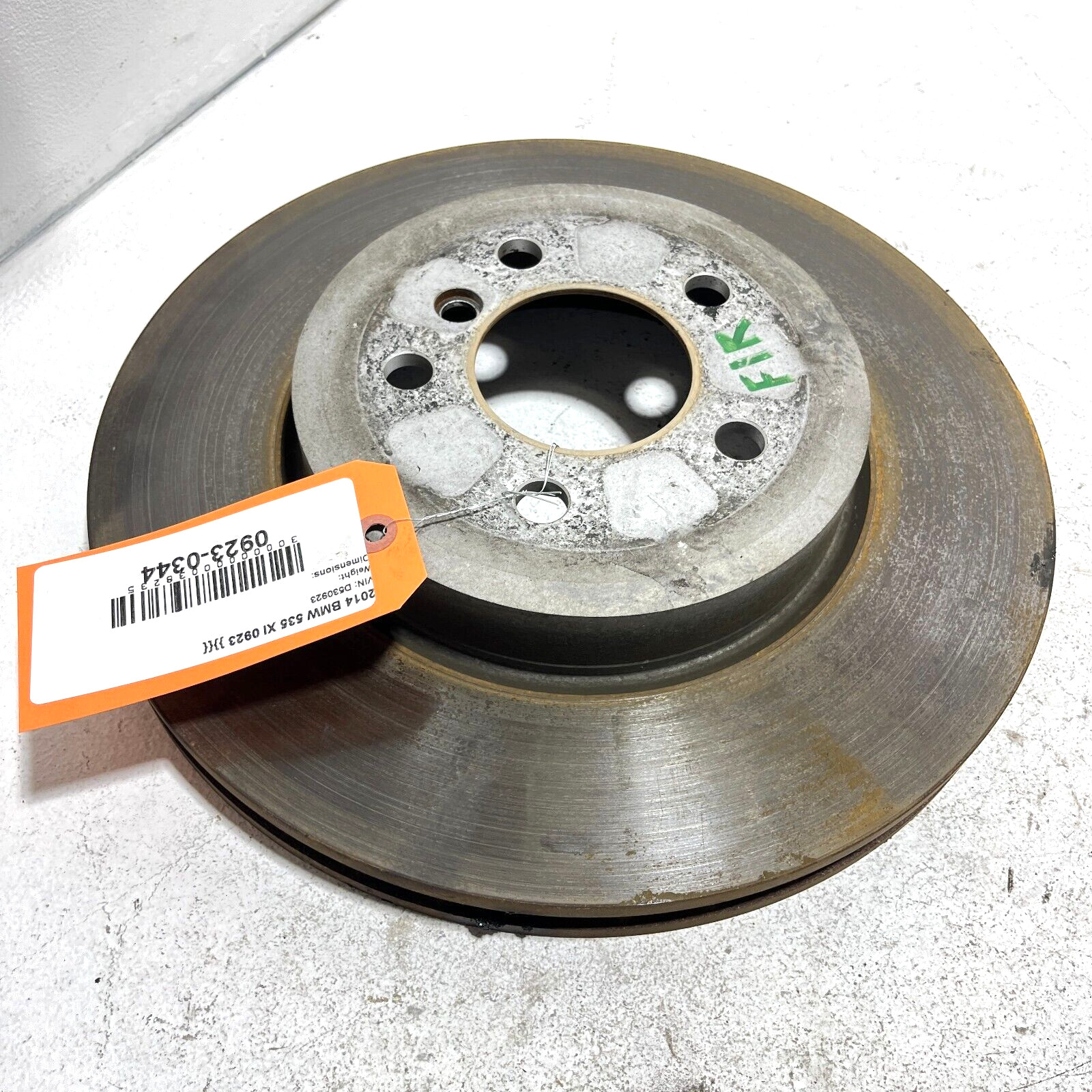 Front Right Side Disc Brake Rotor BMW 535iX 2011-2016 OEM