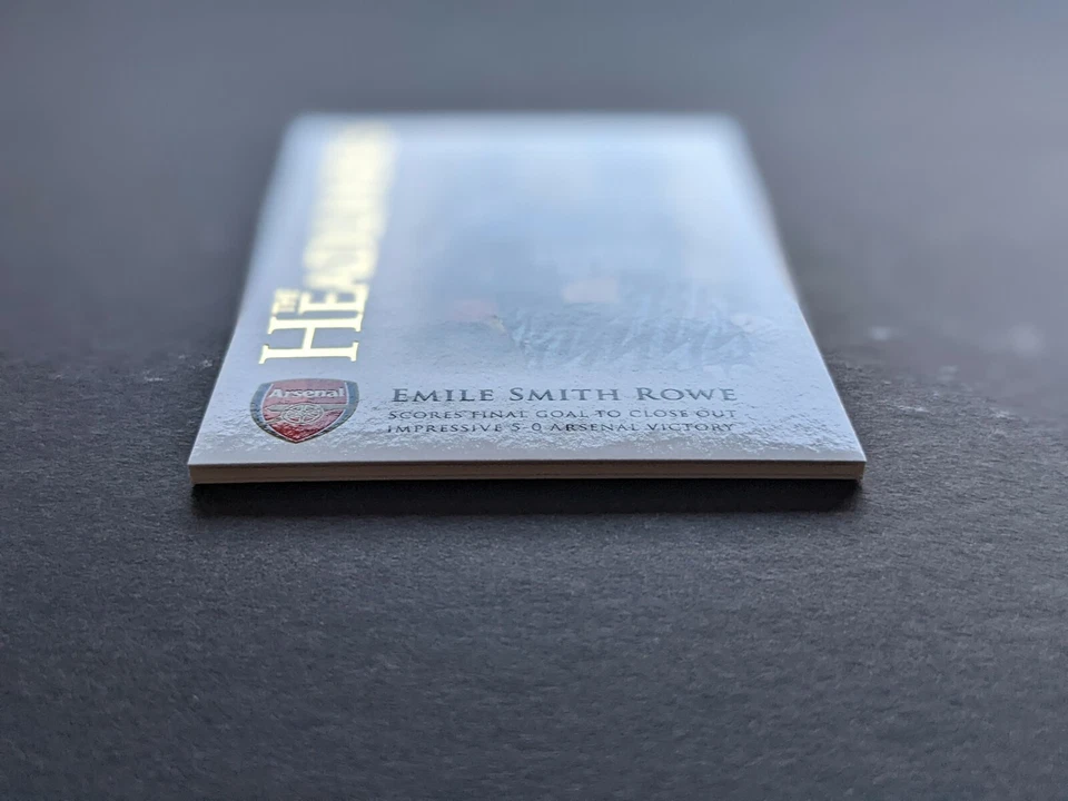 2022 Futera The Headliners Emile Smith Rowe Arsenal England 98/102 - Image 4 of 4
