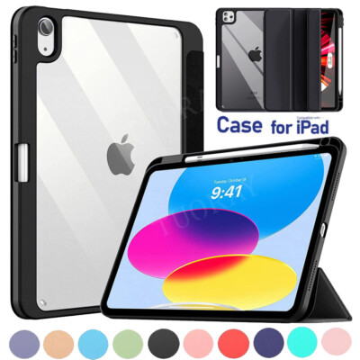 Hülle für iPad A16 11 10 9 8 7 Gen Air 6 5 4 Pro 11 Tasche Cover mit Stifthalter