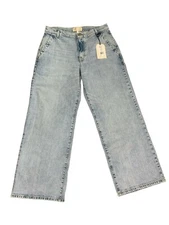 Current/Elliott The Painter High Rise Relaxed Fit Wide Leg Jeans size 32 NEW