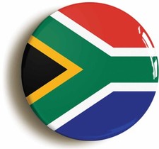 SOUTH AFRICA FLAG BADGE BUTTON PIN (Size is 1inch/25mm diameter)