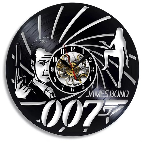 James Bond Wall Clock - Retro Decor - Unique Home Accent - Perfect Gift ...