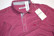 Tommy Bahama Polo Shirt Paradiso Cove Marlin Fuchsia Red ST25393 SS New Medium M