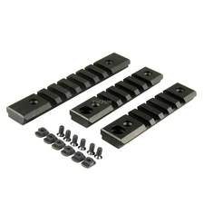 3PCS M-Lok ALUMINUM Rail Mount Section 7 5 5 Slot Picatinny Weaver