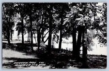 Nebraska City Nebraska NE Riverview Park Boats Real Photo Postcard RPPC 1953