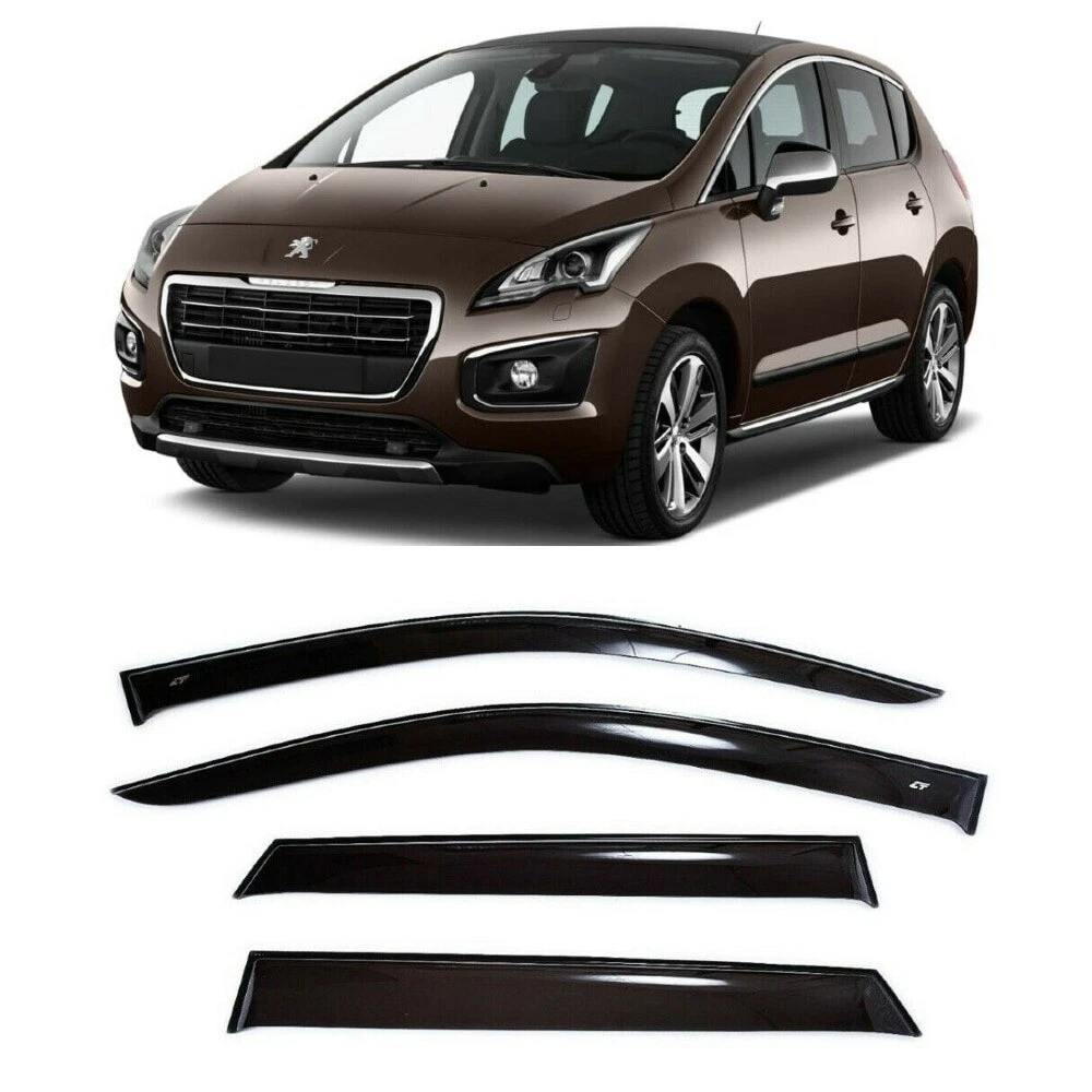 For Peugeot 3008 2009 2016 Side Window Wind Visors Rain Guard Vent Deflectors