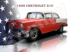 1956 Chevrolet 210 Metal Sign 9 X 12 Or 12 X 16 1956 Chevrolet 210 Metal Sign 9 X 12 Or 12 X 16