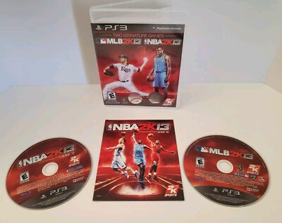PS3 MLB 2K13/NBA 2K13 Combo Pack (Sony PlayStation 3, 2013) CIB Tested