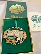 The Greenbrier Resort Hotel 2004  Christmas Ornament 24K Gold Finish