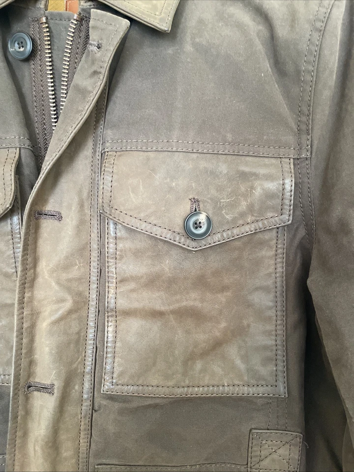 Abrigo/chaqueta de caza Timberland Weathergear de lona para hombre marrón, talla (M) Foto 3 de 4