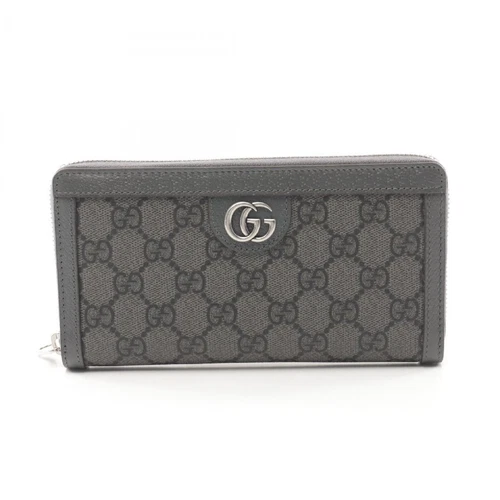 Portefeuille long rond homme Gucci Ophidia Gg Supreme en toile enduite de PVC
