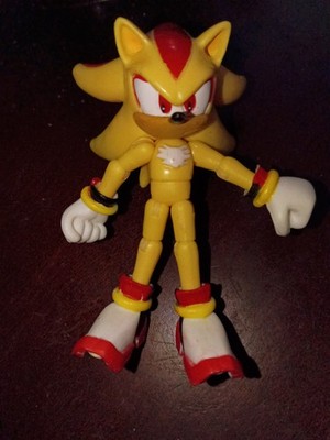 Sonic the Hedgehog Super Shadow Poseable Action Figure 3'' Inch Jazwares RARE