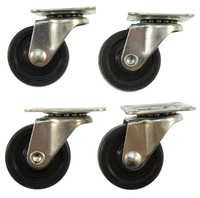 Transportrollen 4 Rollen Lenkrolle Satz 32Mm MöBelrolle 360° Drehbar Laufrolle