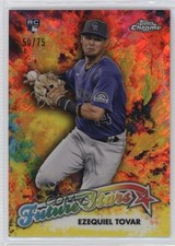 2023 Topps Chrome Logofractor Edition Yellow Refractor 50/75 Ezequiel Tovar v9t