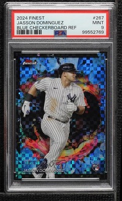 2024 Finest Blue Checkerboard Refractor 30/49 Jasson Dominguez Rookie RC 0t02