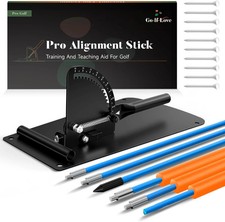 Golf Alignment Sticks Holder, Golf Training Aid with Alignment Sticks Protecti