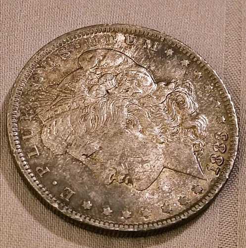 Stunning Naturally Toned 1883 O Morgan Silver Dollar. AU/UNC Original Luster!!!