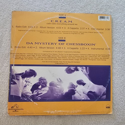 Wu-Tang Clan – C.R.E.A.M. Vinyl X2 - Picture 4 of 5