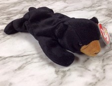 TY Beanie Babies  Blackie   The Black bear 1993 w/ Tag Animal Toy