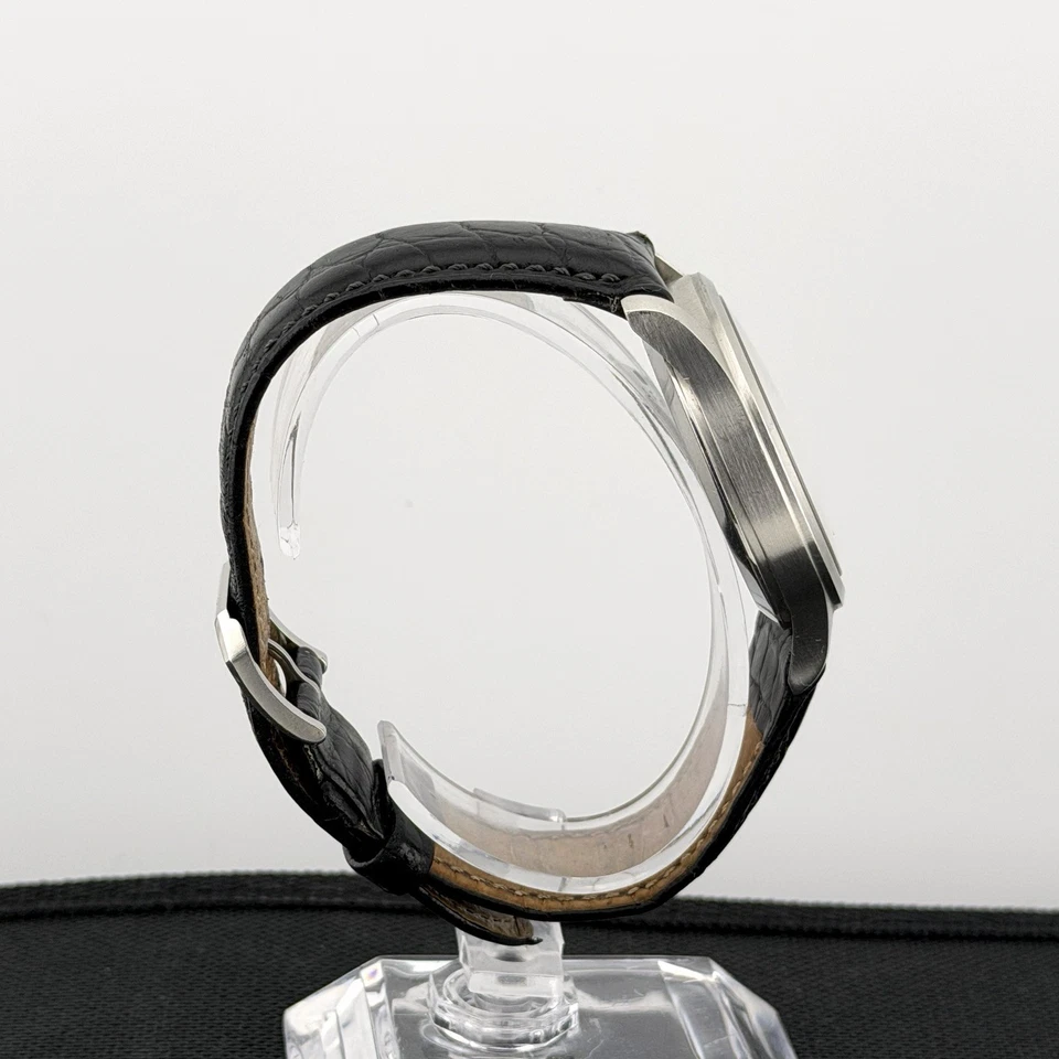 IWC Pilot Chronograph IW3741 1995 Vintage Flieger 36mm JLC Mechaquartz Black SS - Image 3 of 4