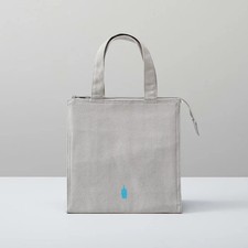 Blue Bottle Coffee Gray Cotton Cooler Bag Insulated Lunch Tote Picnic Japan New